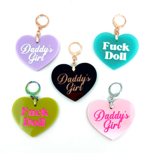 Custom Acrylic Collar Tag - Puffy Heart Collar Tag Restrained Grace