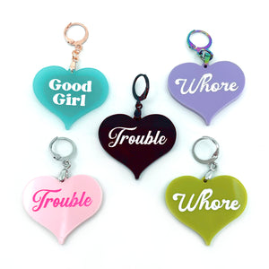 Design Your Own Acrylic Collar Tag - Heart Collar Tag Restrained Grace