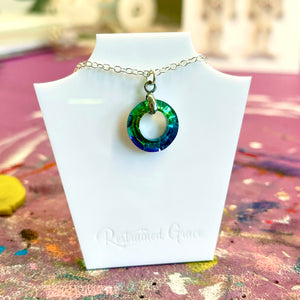 Ocean Crystal Ring of Day Collar - Sterling Silver Day Collar Restrained Grace