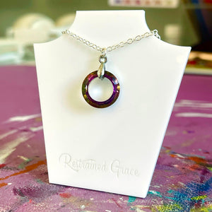 The Nebula Crystal Day Collar - Sterling Silver Day Collar Restrained Grace