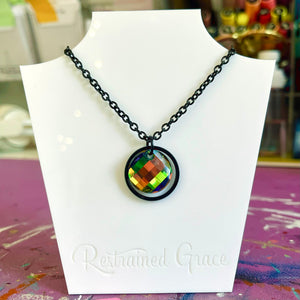 Rainbow Prism Day Collar - Stainless Steel Day Collar Restrained Grace