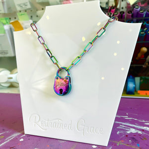 Paperclip Chain Day Collar - Stainless Steel Day Collar Restrained Grace