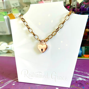 The Signature Day Collar - BDSM Chain Day Collar Day Collar Restrained Grace