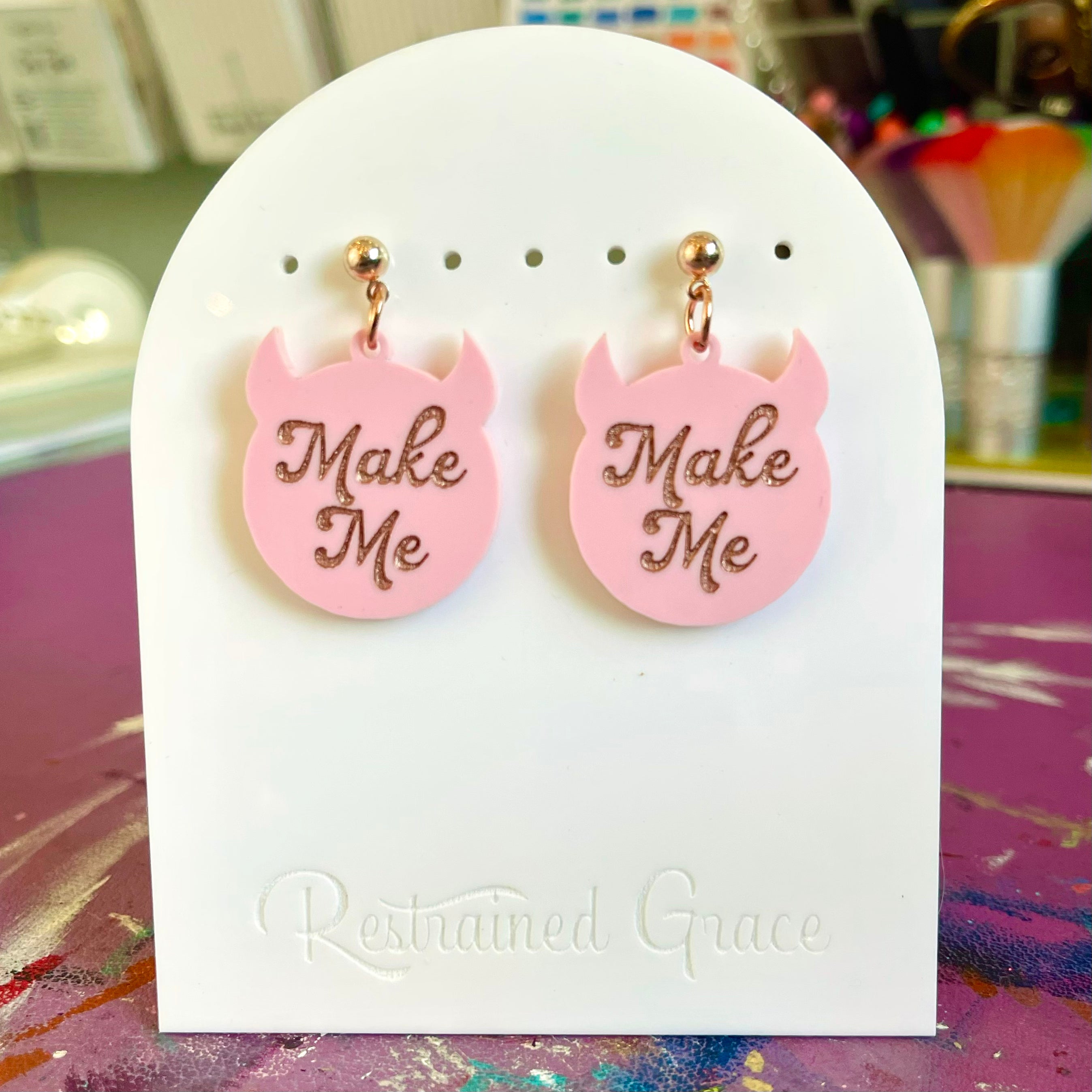 Make Me - Brat Earrings