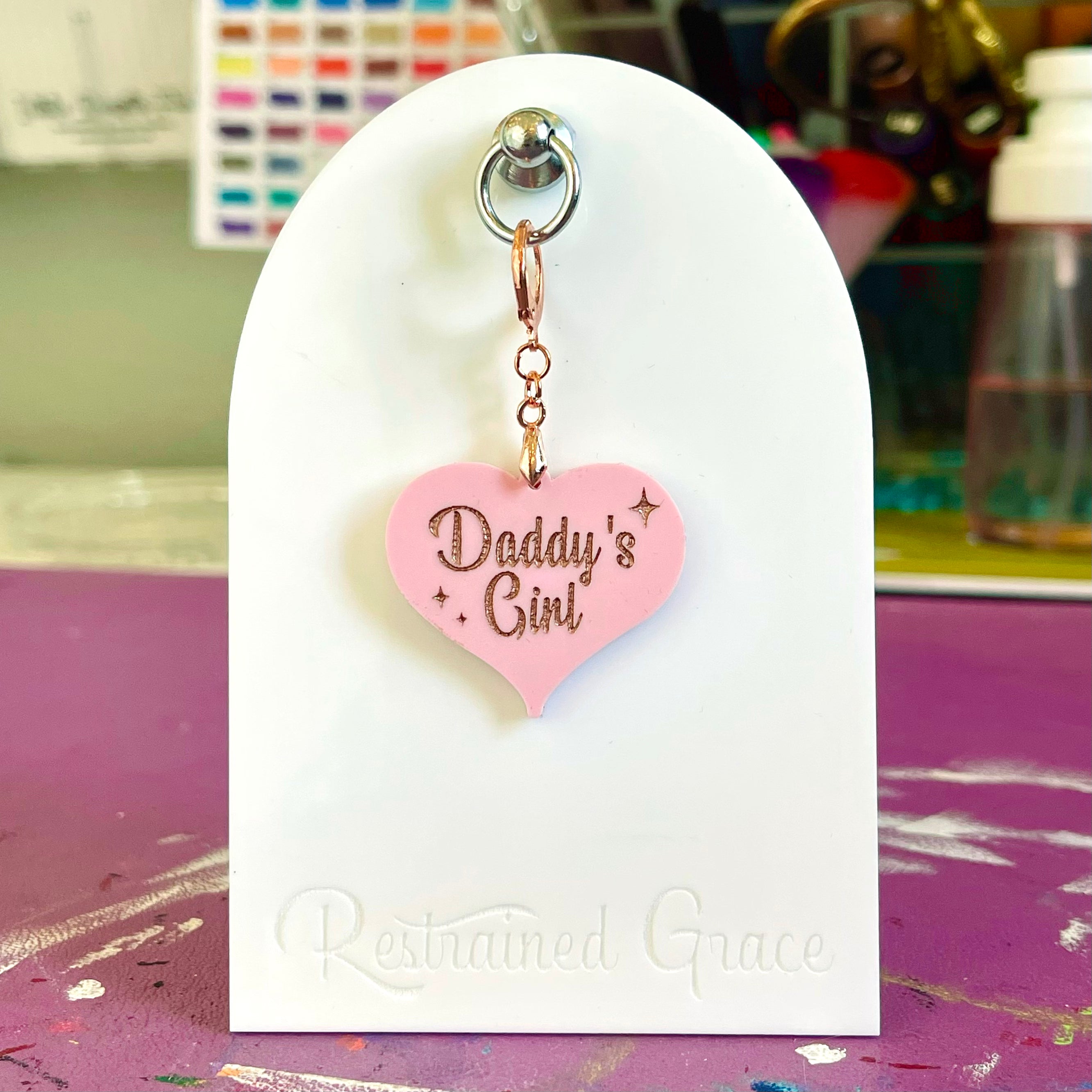 Retro Daddy's Girl Collar Tag