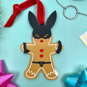 Gingerbread Peg - BDSM Christmas Ornament Ornament Restrained Grace