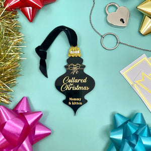 Custom Collared For Christmas Ornament - BDSM Gift Ornament Restrained Grace