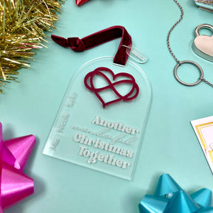 Personalized Christmas Together Subtle Polyamory Ornament Ornament Restrained Grace