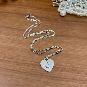 Secret Message Heart Lock Necklace - BDSM Day Collar Day Collar Restrained Grace