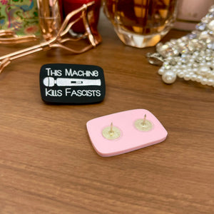 This Machine Kills Fascists Pin Pin Restrained Grace