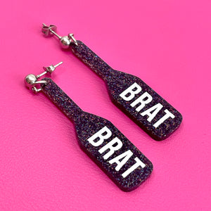 Brat Paddle Earrings - BDSM Jewelry Earrings Restrained Grace