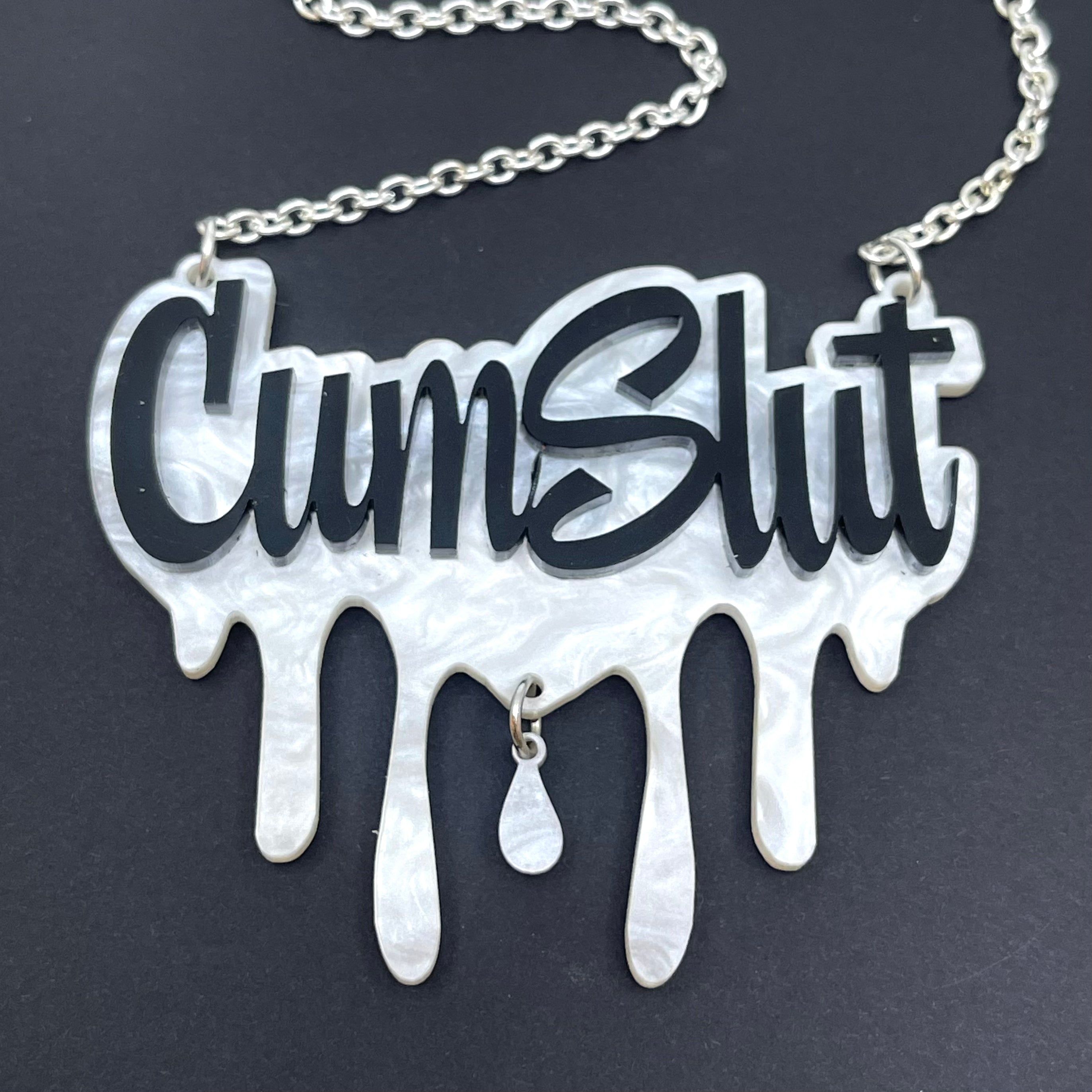 Cum Slut Statement Necklace