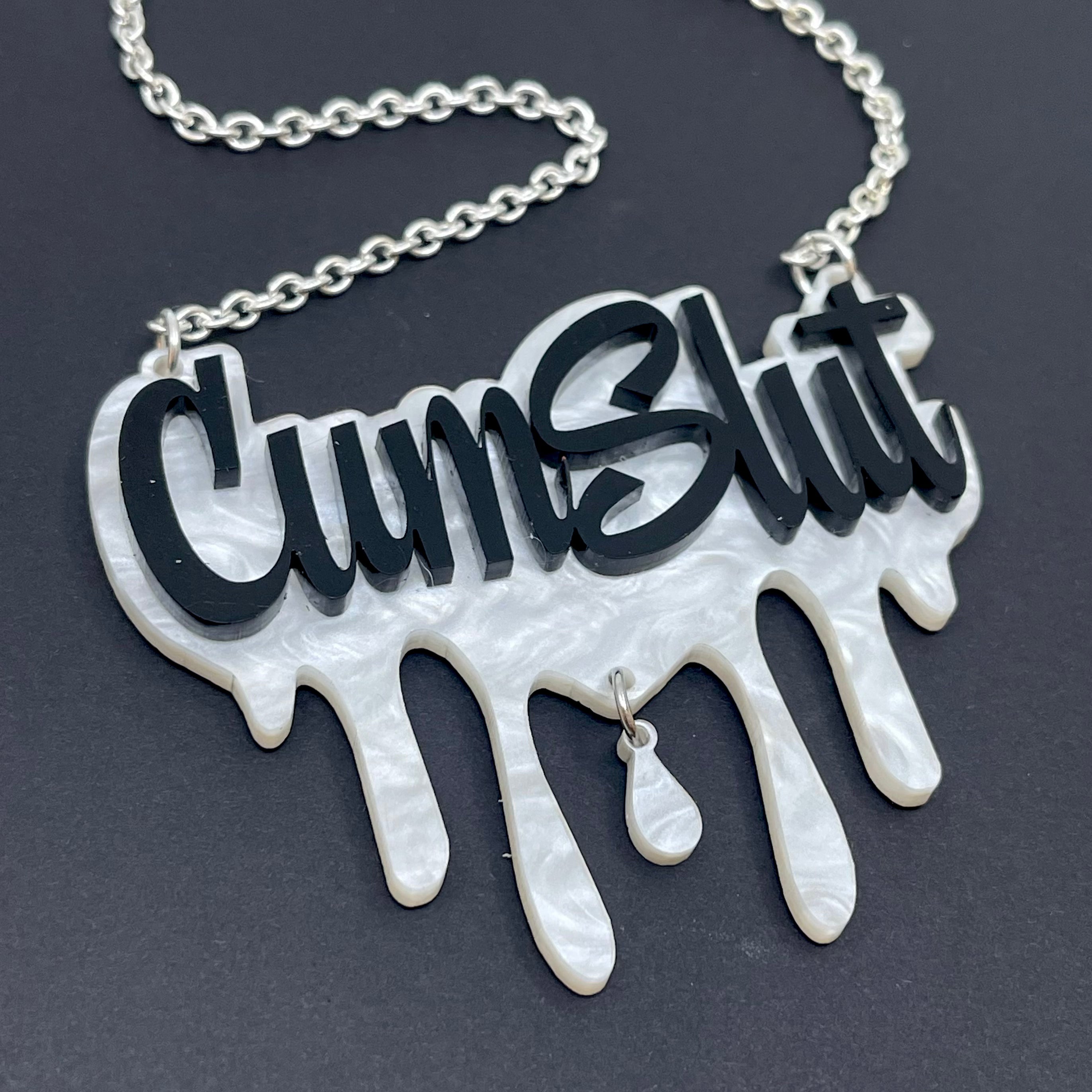 Cum Slut Statement Necklace