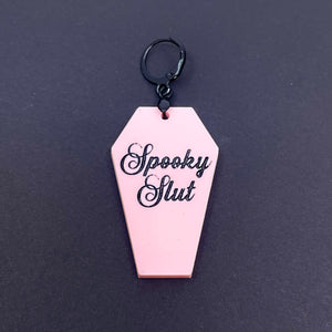 Custom Acrylic Collar Tag - Coffin Collar Tag Restrained Grace
