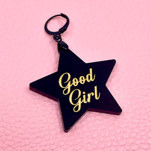 Custom Acrylic Collar Tag - Star Collar Tag Restrained Grace