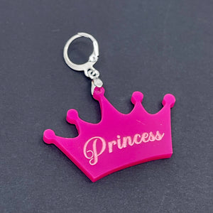 Custom Acrylic Collar Tag - Crown Collar Tag Restrained Grace