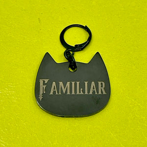 Custom Steel Collar Tag - Cat Head Collar Tag Restrained Grace
