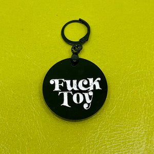 Fuck Toy Collar Tag - Black & White Collar Tag Restrained Grace
