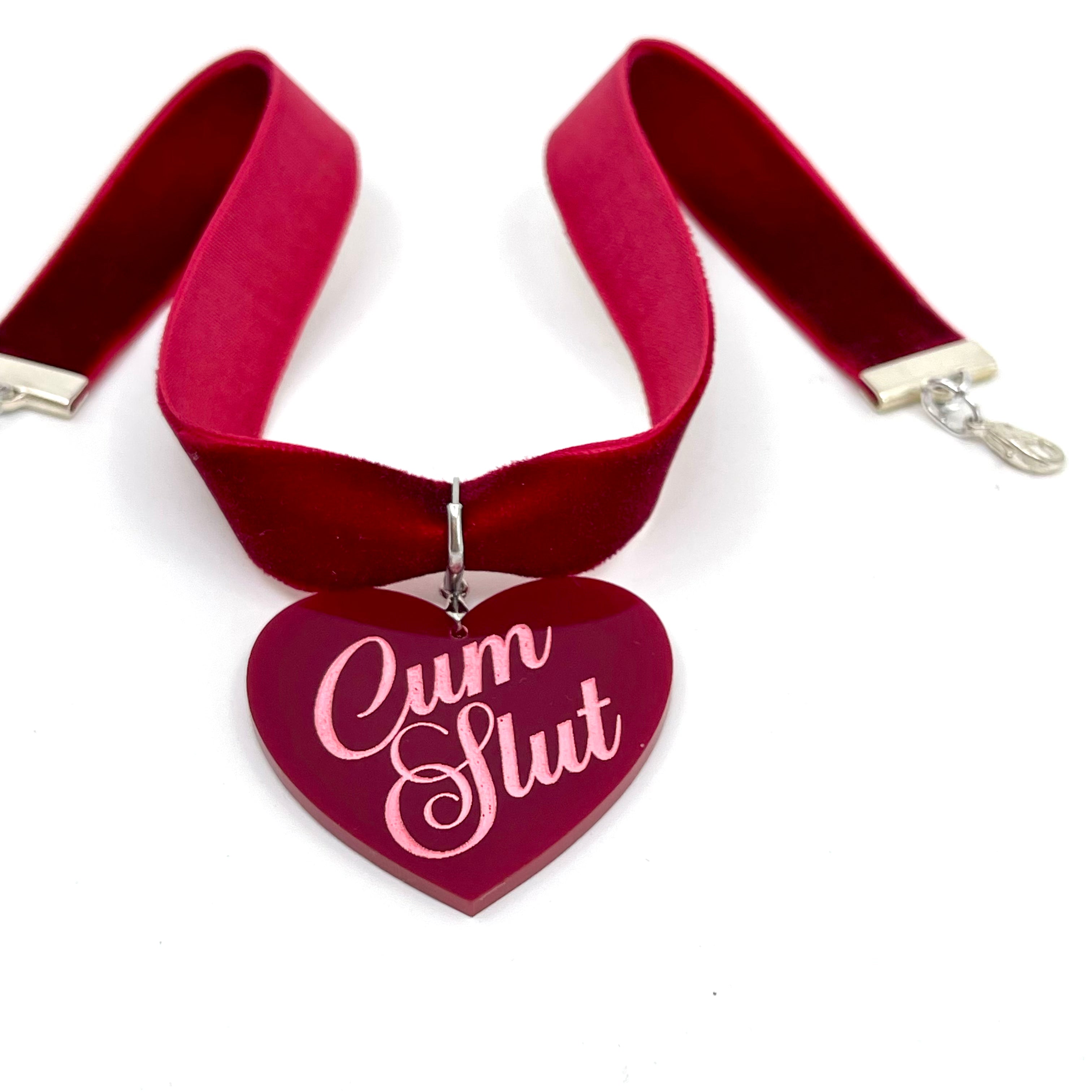 Burgundy Velvet Choker
