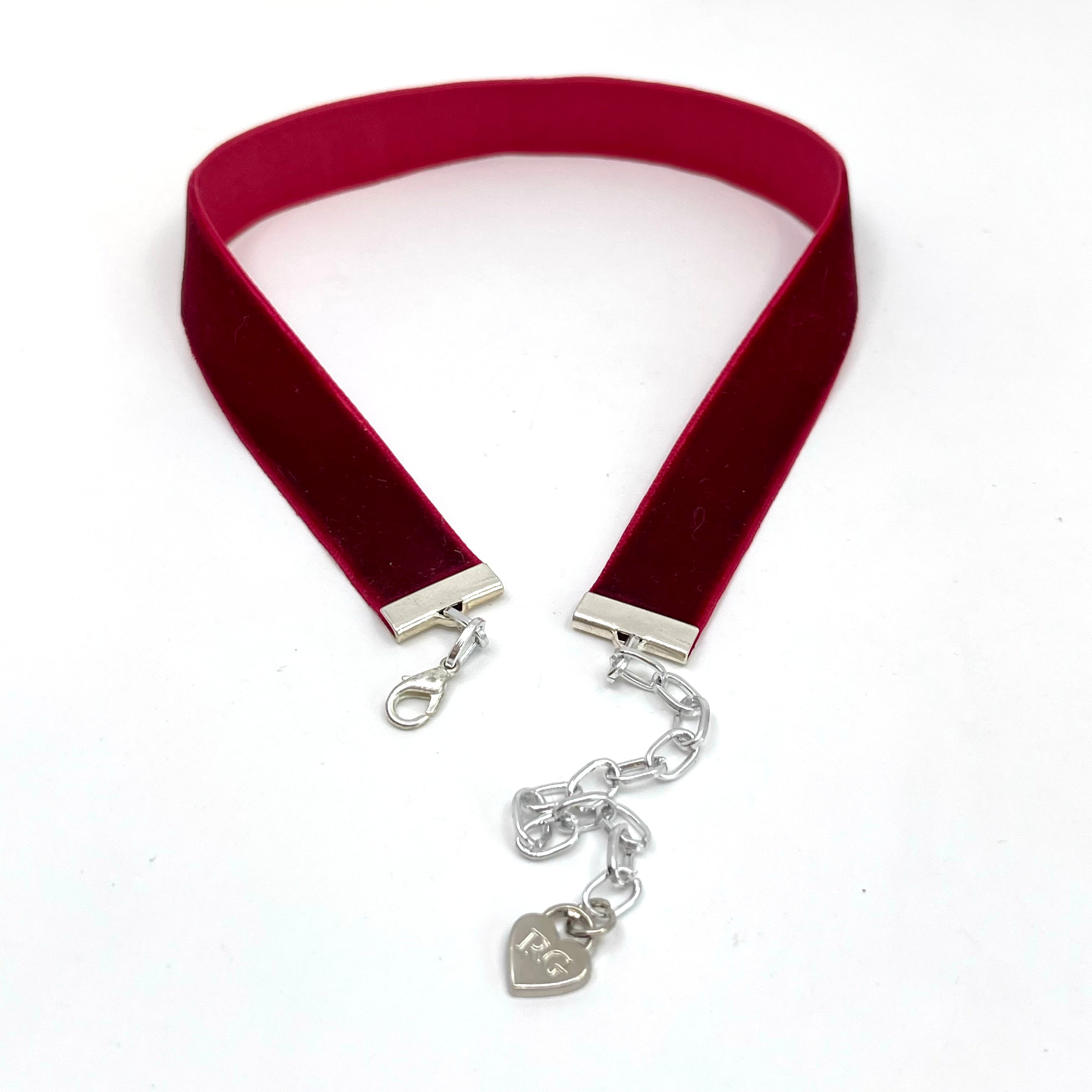 Burgundy Velvet Choker