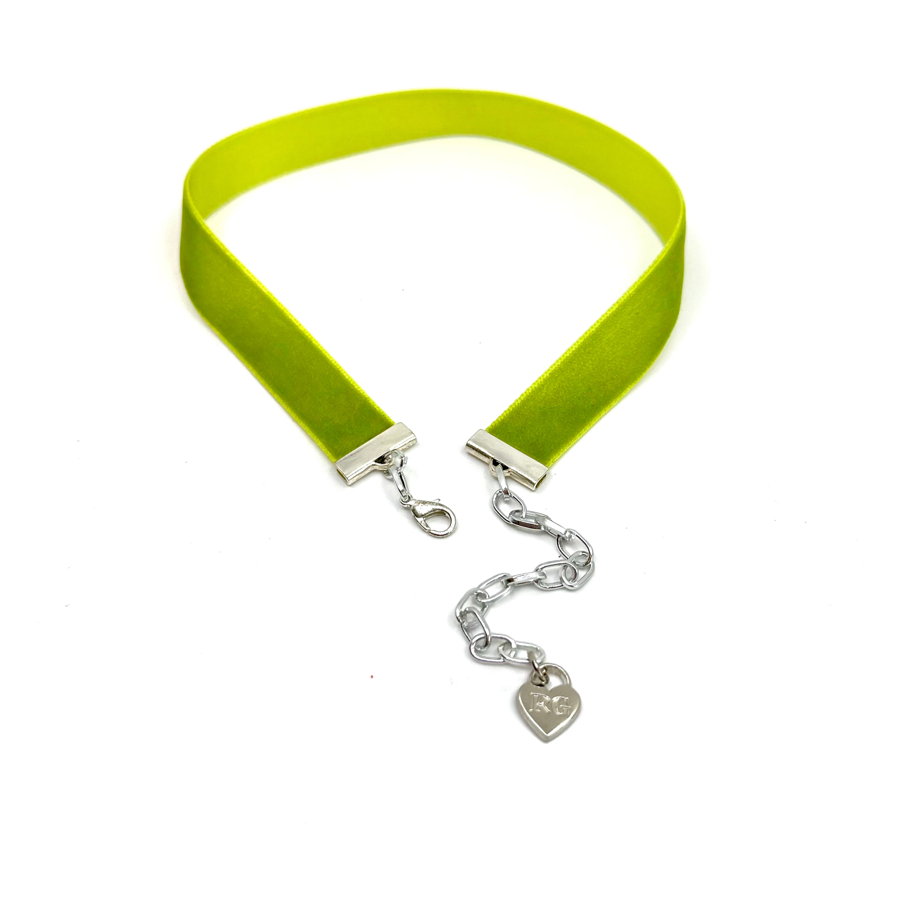 Grass Green Velvet Choker
