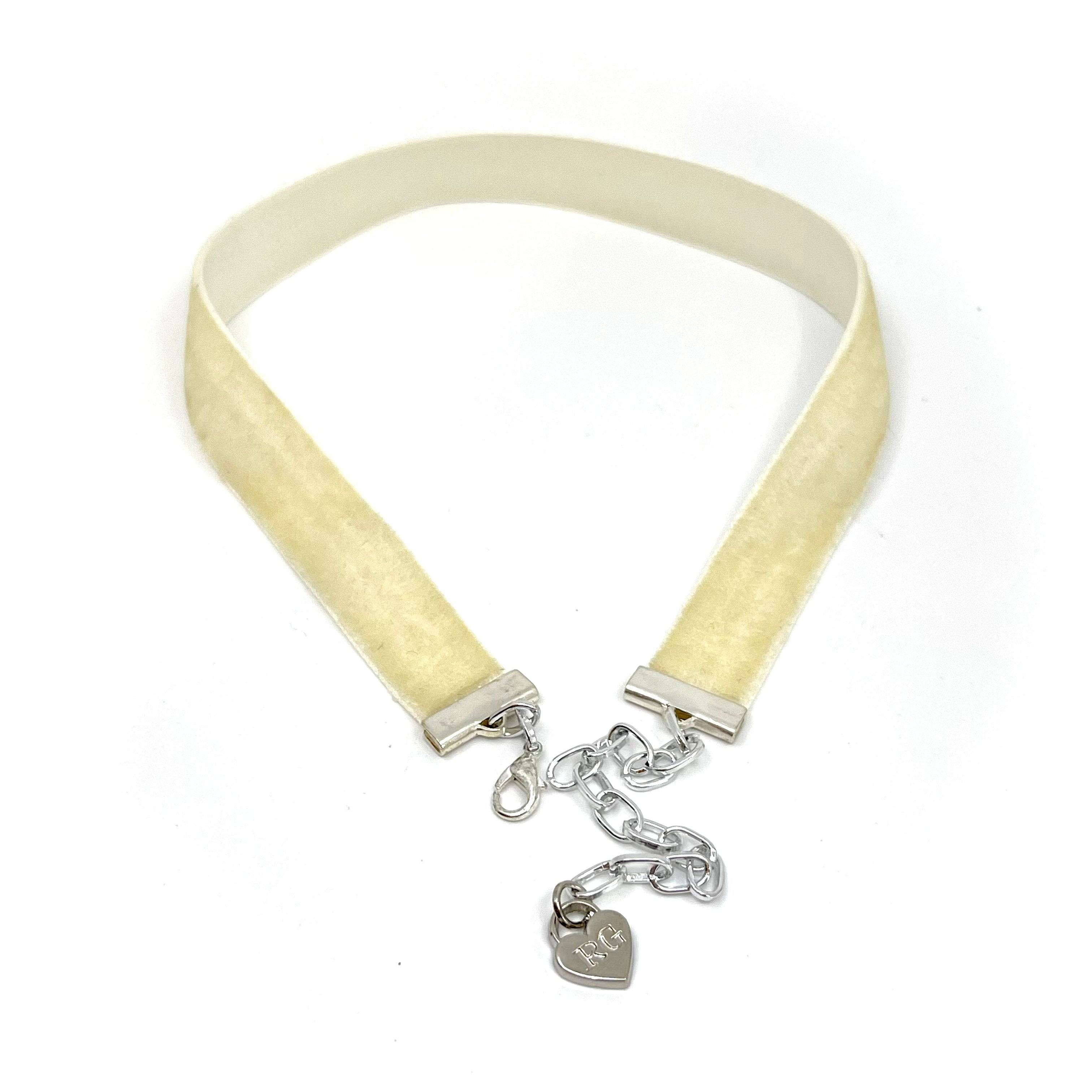 Ivory Velvet Choker