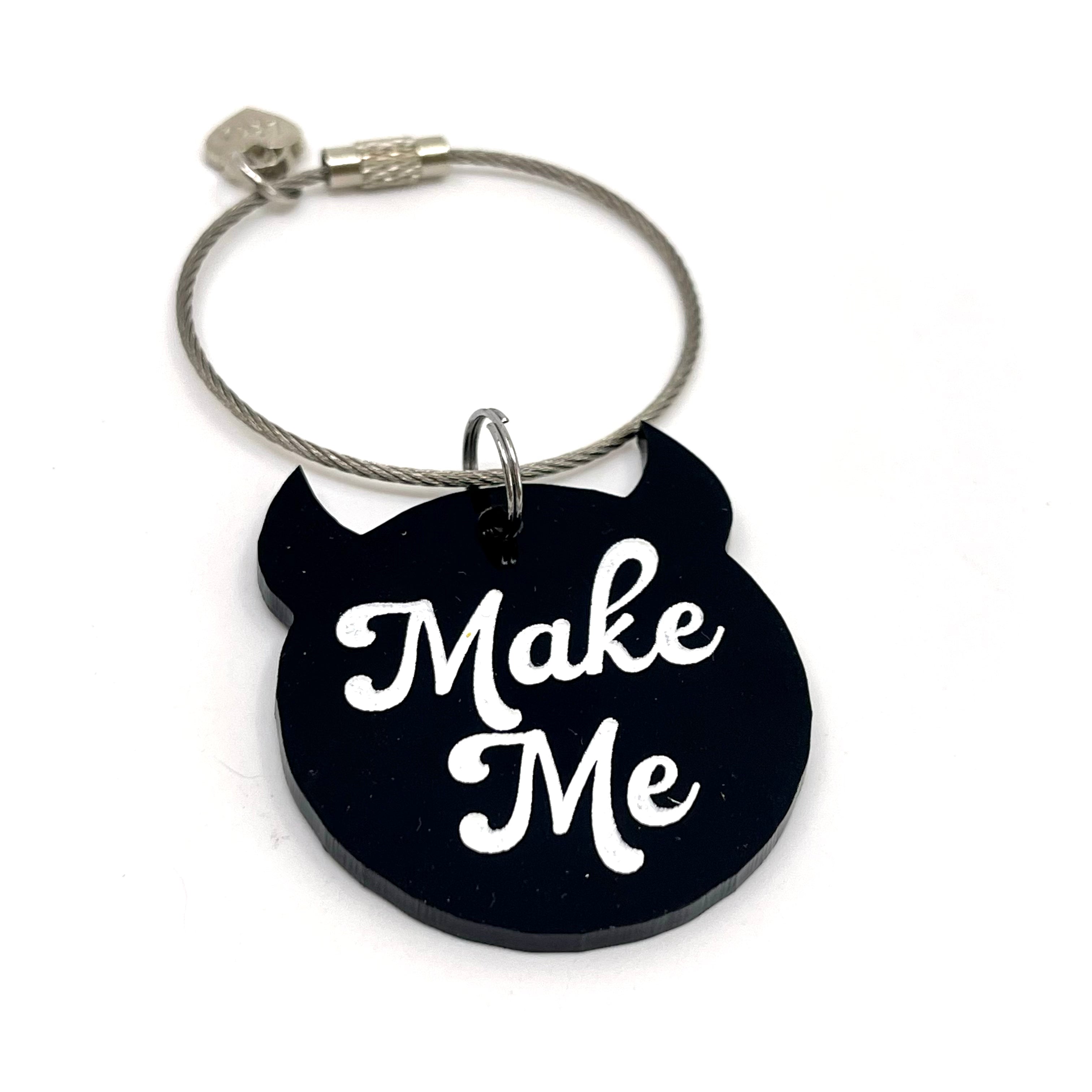 Make Me - Brat Keychain/Bag Tag