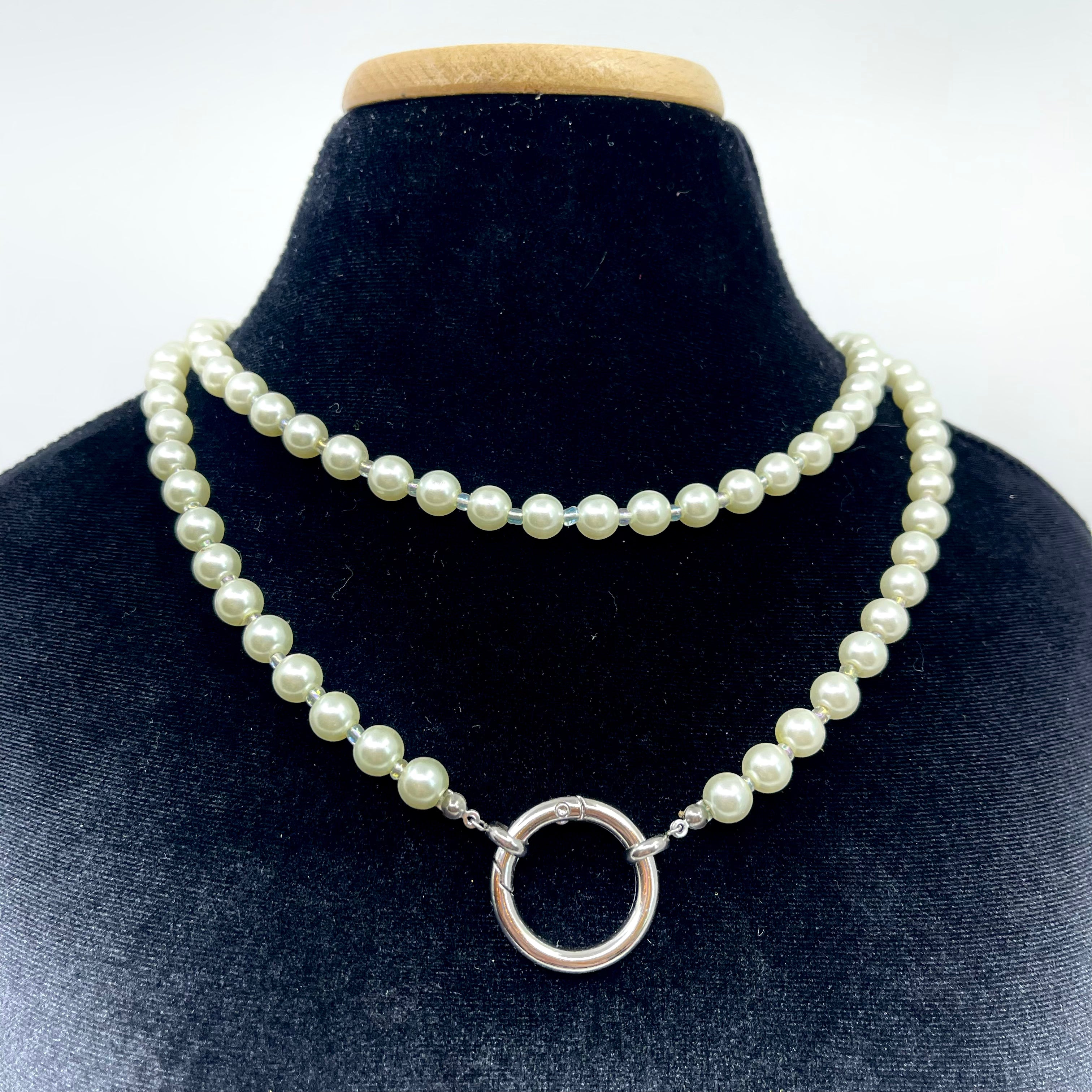Cream Extra Long Pearls 40" - True Vintage Day Collar #1