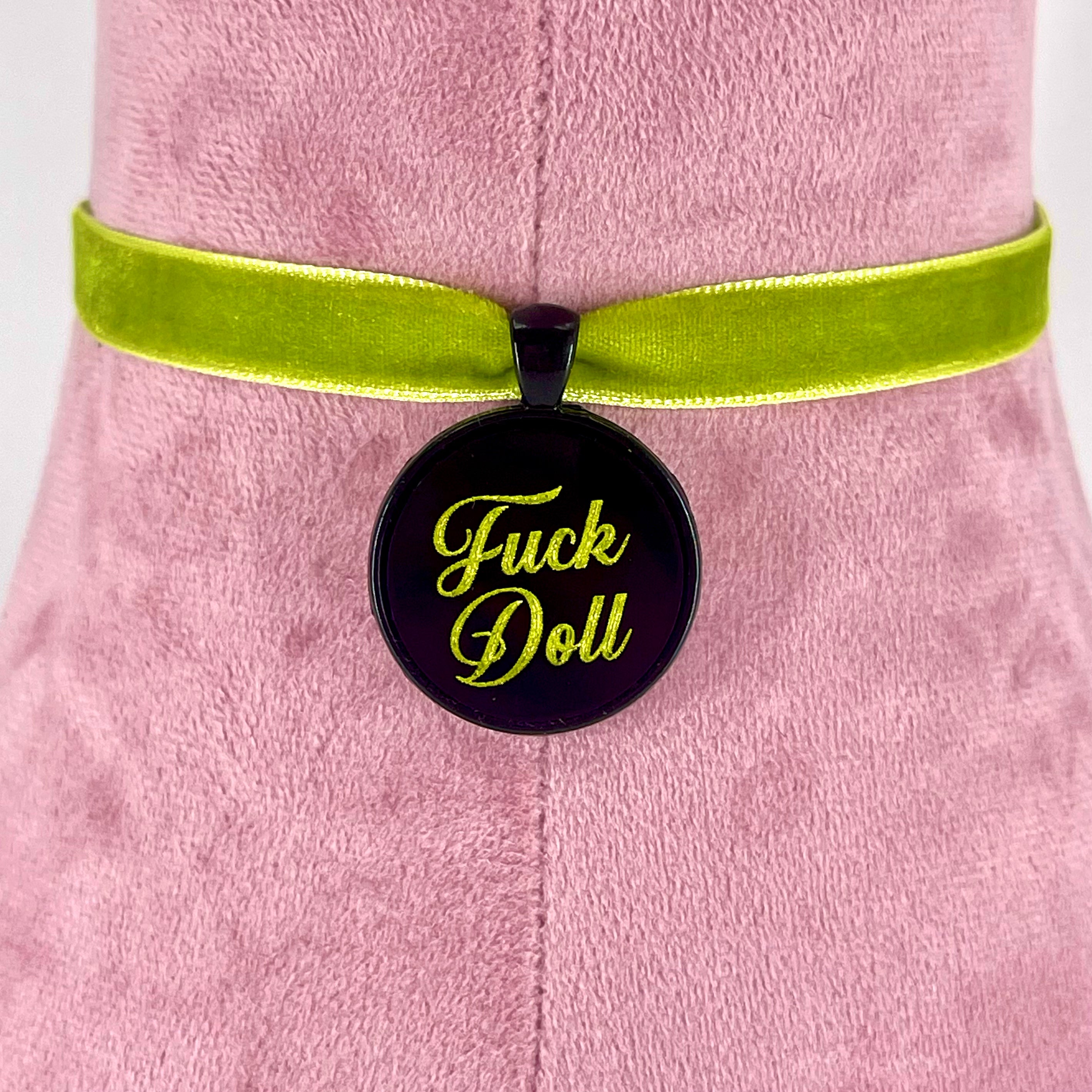 Custom Drop Pendant Mini Velvet Choker
