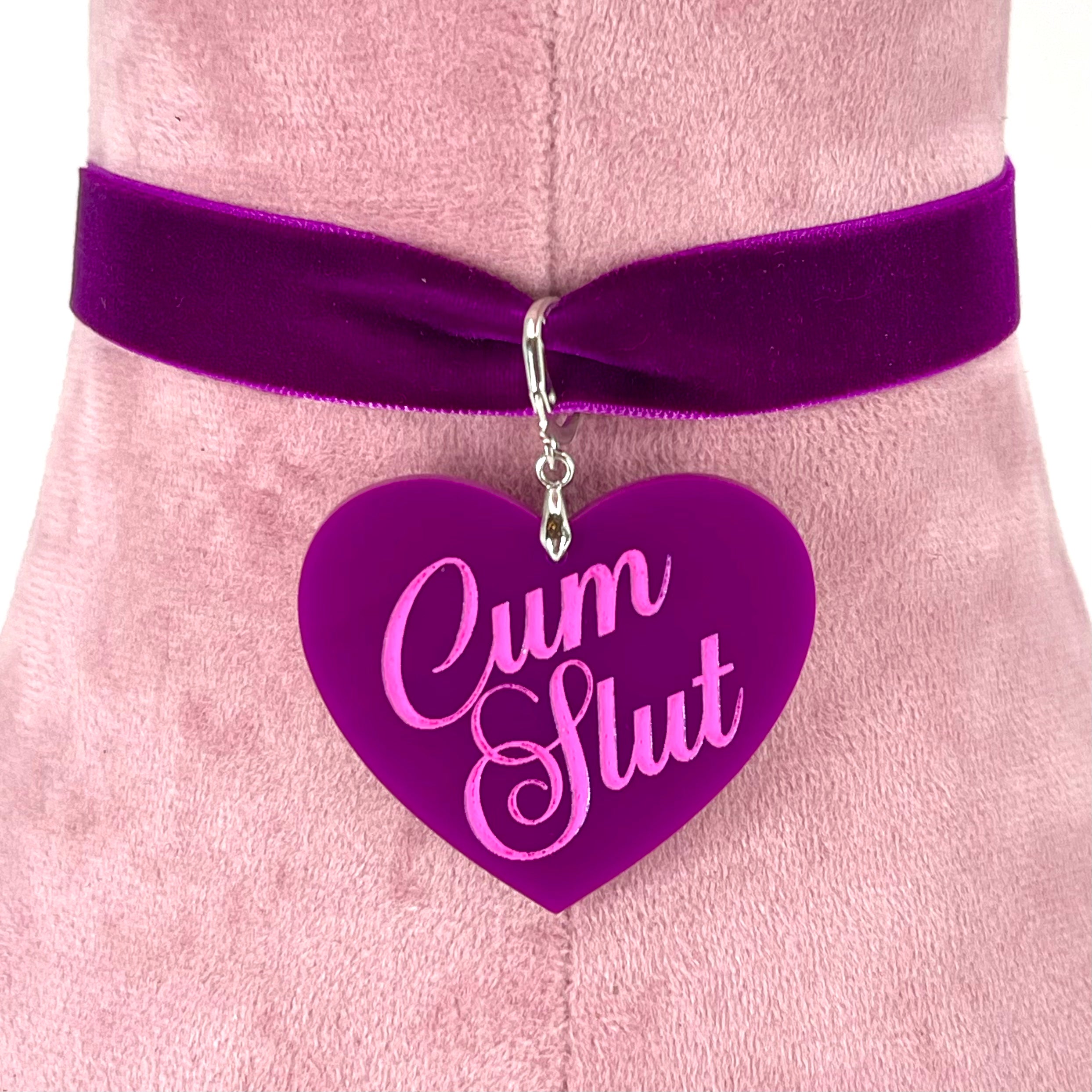 Cum Slut Velvet Choker