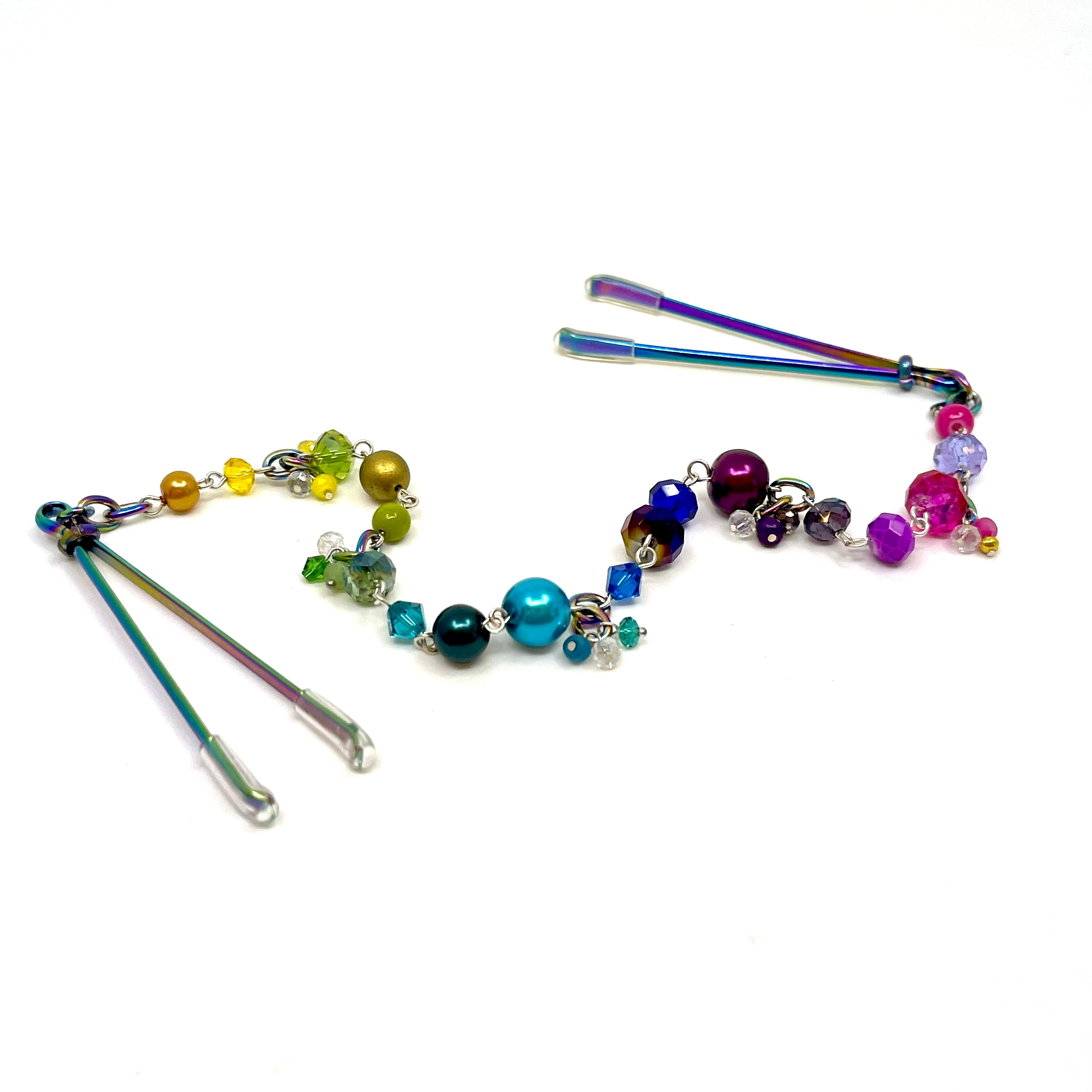 Rainbow Cha-Cha Nipple Clamps