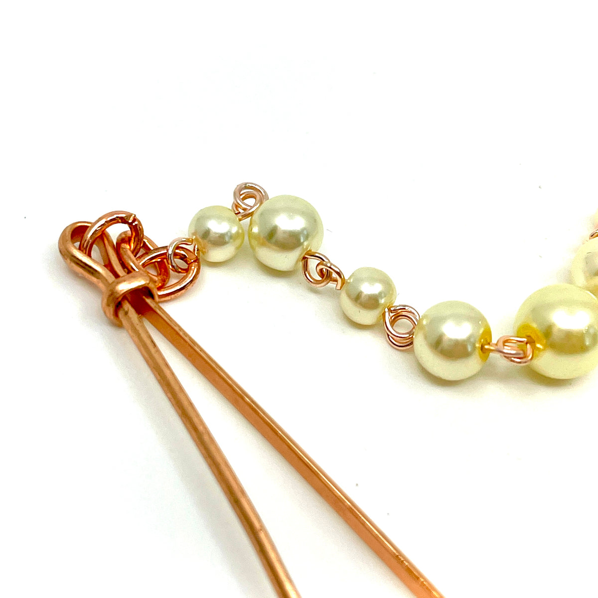 Rose Gold Pearl Nipple Clamps