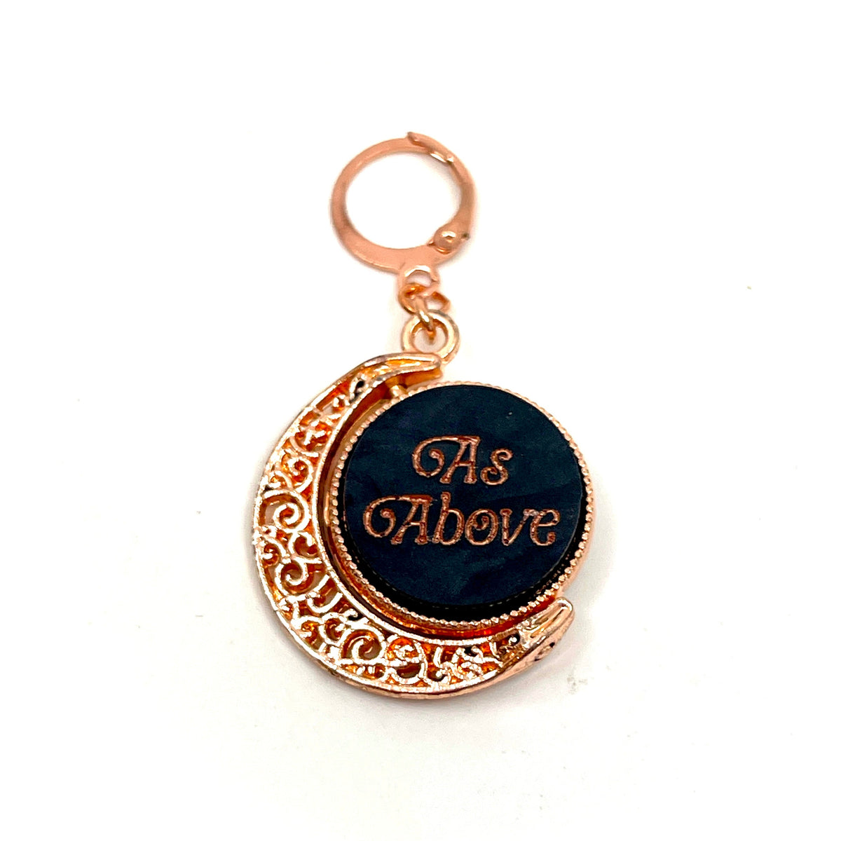 As Above, So Below Spinning Collar Tag
