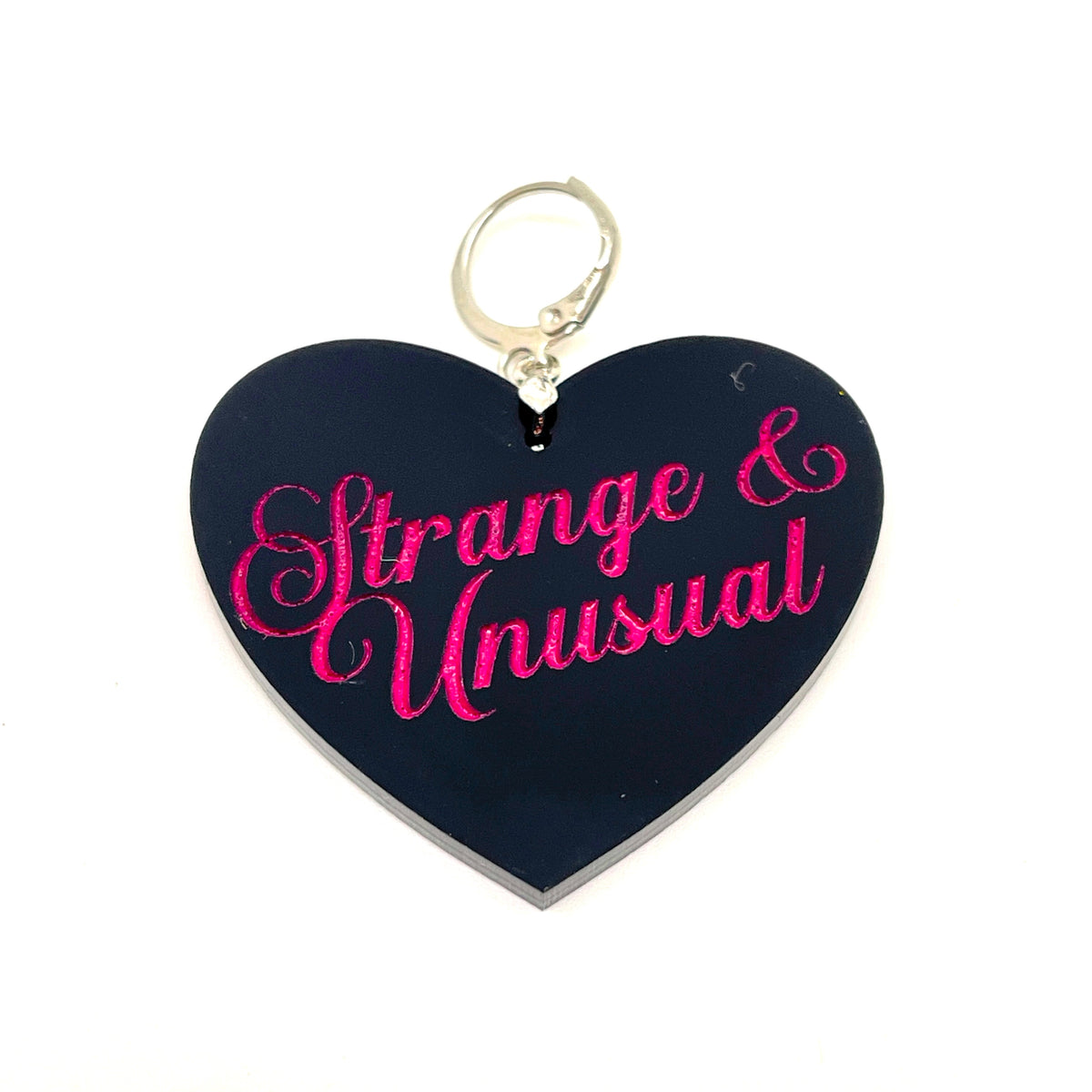 Strange & Unusual - XL Heart Collar Tag