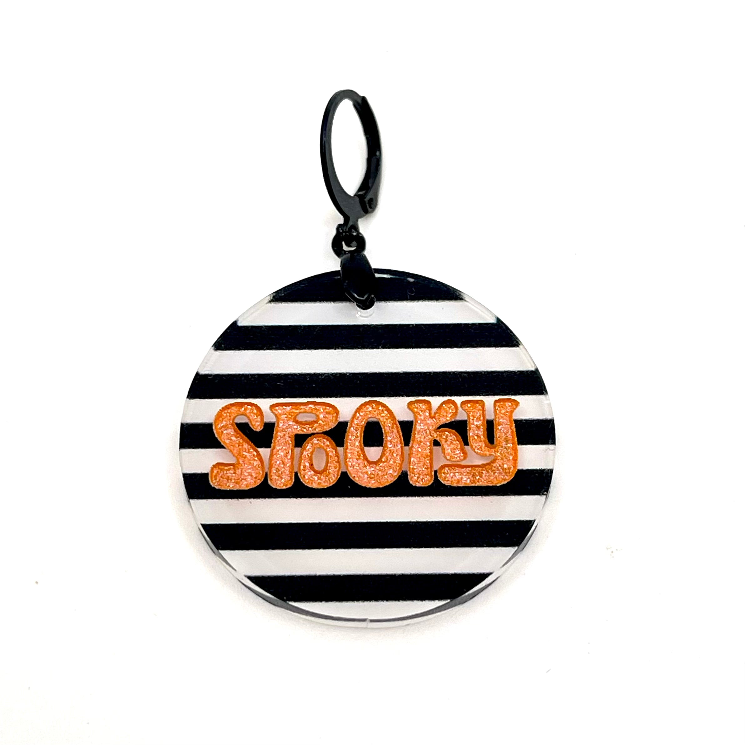 Spooky - Retro Stripe Collar Tag