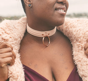 Design Your Own Deluxe Leather Bondage Collar Collar Restrained Grace