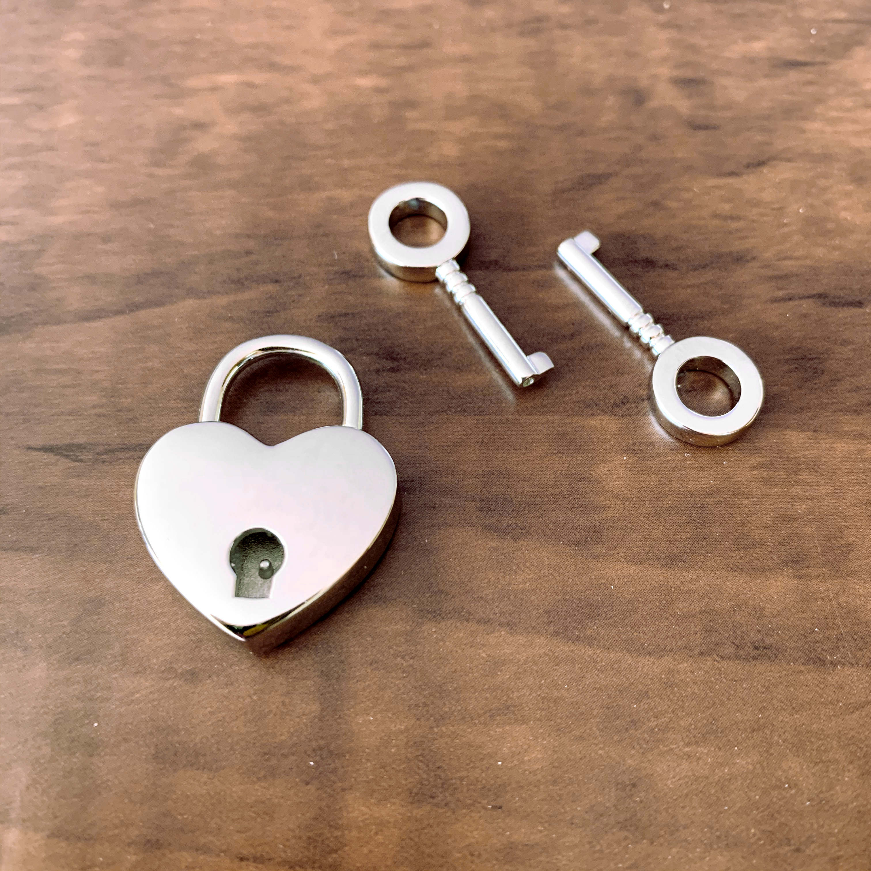 Solid Sterling Silver Heart Lock Lock Restrained Grace