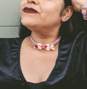 Design Your Own Bow Mini Collar - BDSM Day Collar Collar Restrained Grace