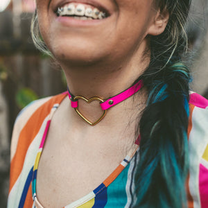 Design Your Own Heart Ring Mini BDSM Collar Collar Restrained Grace