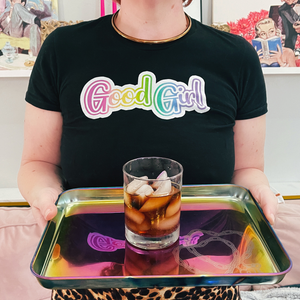 Custom Engraved Steel Serving/Rolling Tray Tray Restrained Grace