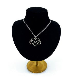 Polyamory Pendant Day Collar - Sterling Silver Day Collar Restrained Grace