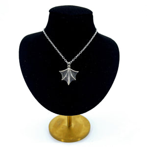 The Belladonna Bat Wing Day Collar - Sterling Silver Day Collar Restrained Grace