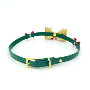 Christmas Party Bow Mini Collar Collar Restrained Grace