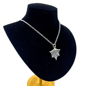 The Belladonna Bat Wing Day Collar - Sterling Silver Day Collar Restrained Grace