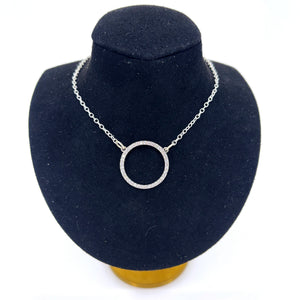 The Paris Pave Ring of O Day Collar Day Collar Restrained Grace Silver