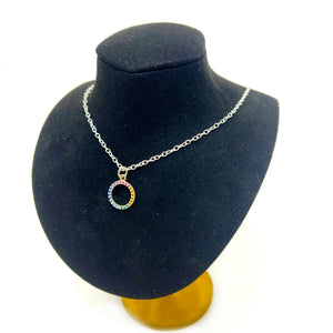 Pavé Rainbow Ring of O Day Collar - Sterling Silver Day Collar Restrained Grace