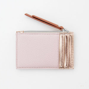 Caroline Gardner - Blush Pink & Rose Gold Cardholder Coin Purse Bags Caroline Gardner