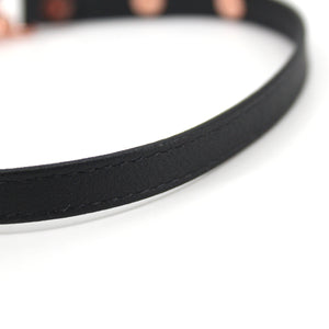 Design Your Own Spiked Locking Mini BDSM Collar Collar Restrained Grace