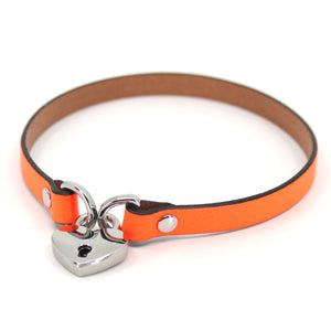 Custom Locking Mini Collar - Submissive Necklace Collar Restrained Grace