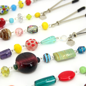 Whimsigothic Beaded Nipple Clamps Nipple Clamps Restrained Grace